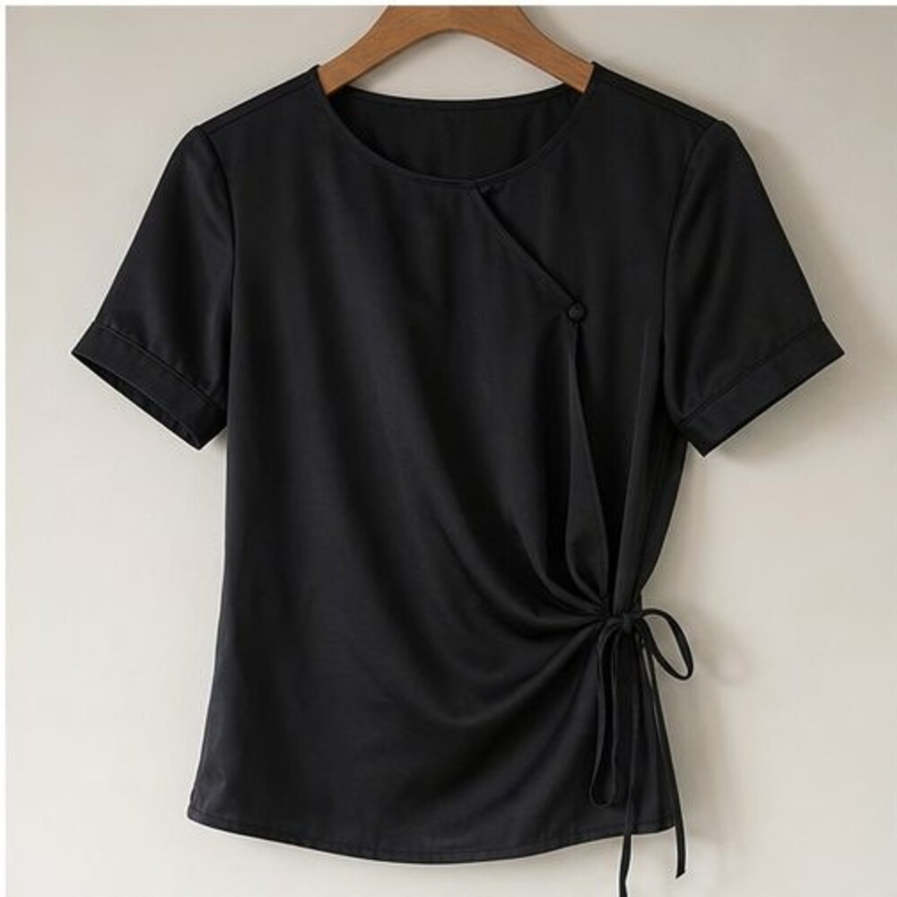 Black Peplum Top